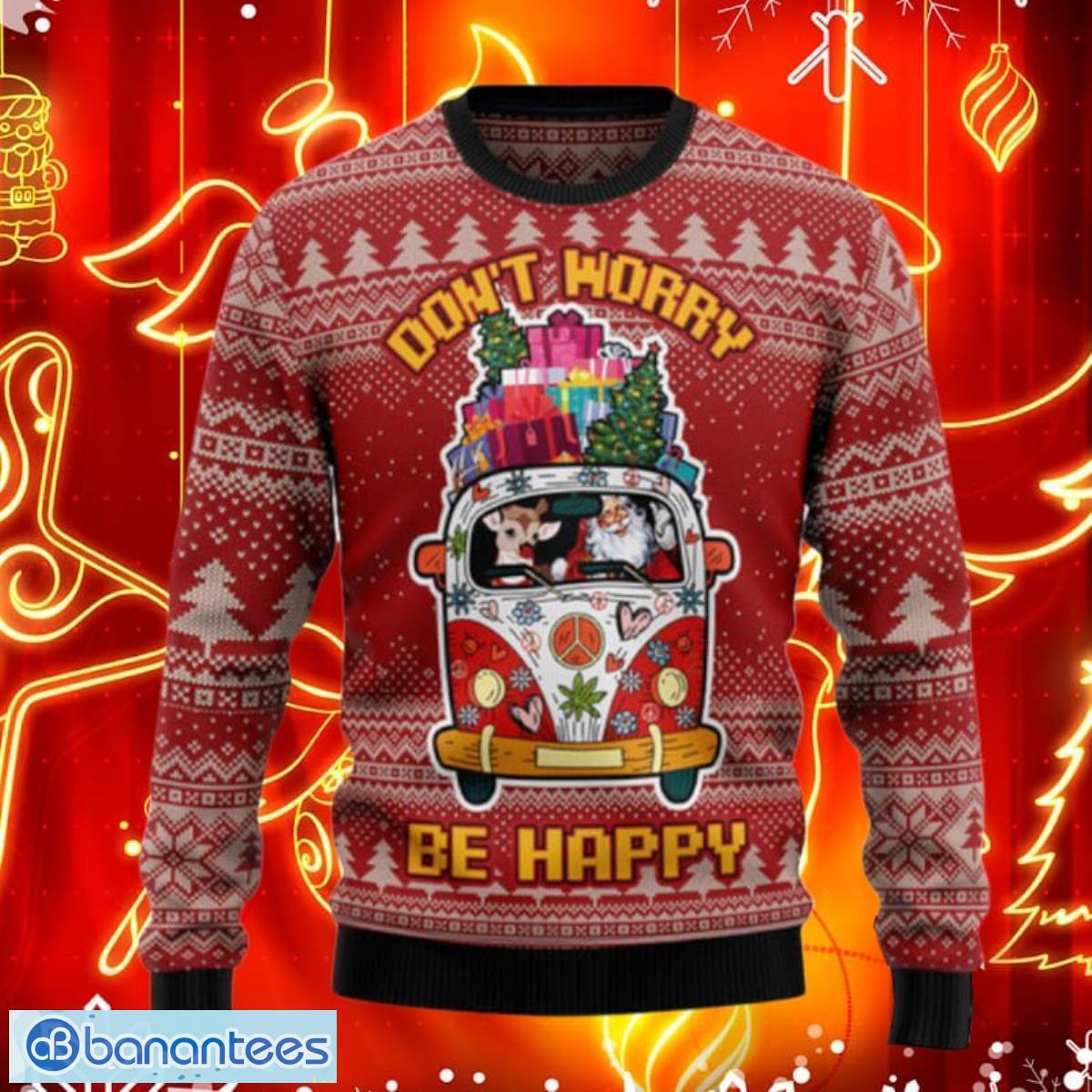 Hippie Car Ugly Christmas Sweaters Impressive Gift For Men And Women Product Photo 1