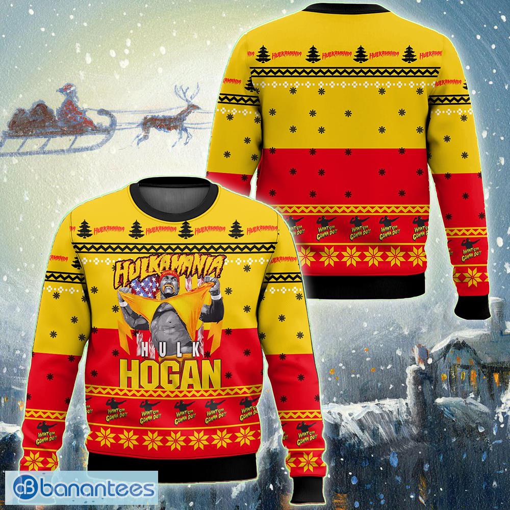 Hulk hogan clearance ugly christmas sweater