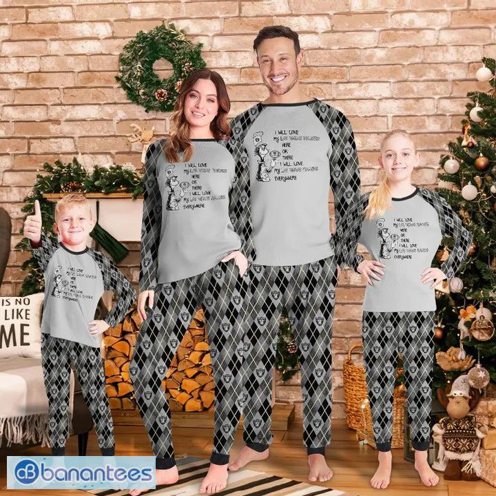 Las Vegas Raiders Team Custom Name Christmas Pajamas For Fans - Banantees