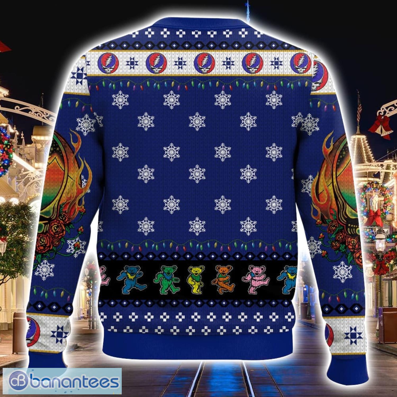 Jerry Garcia Grateful Dead Rock Band Ugly Christmas Sweater