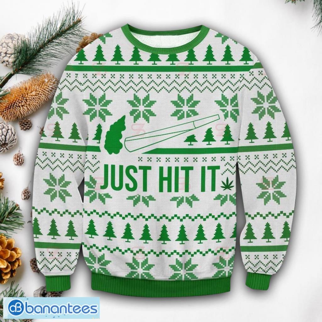 Cannabis ugly shop christmas sweater