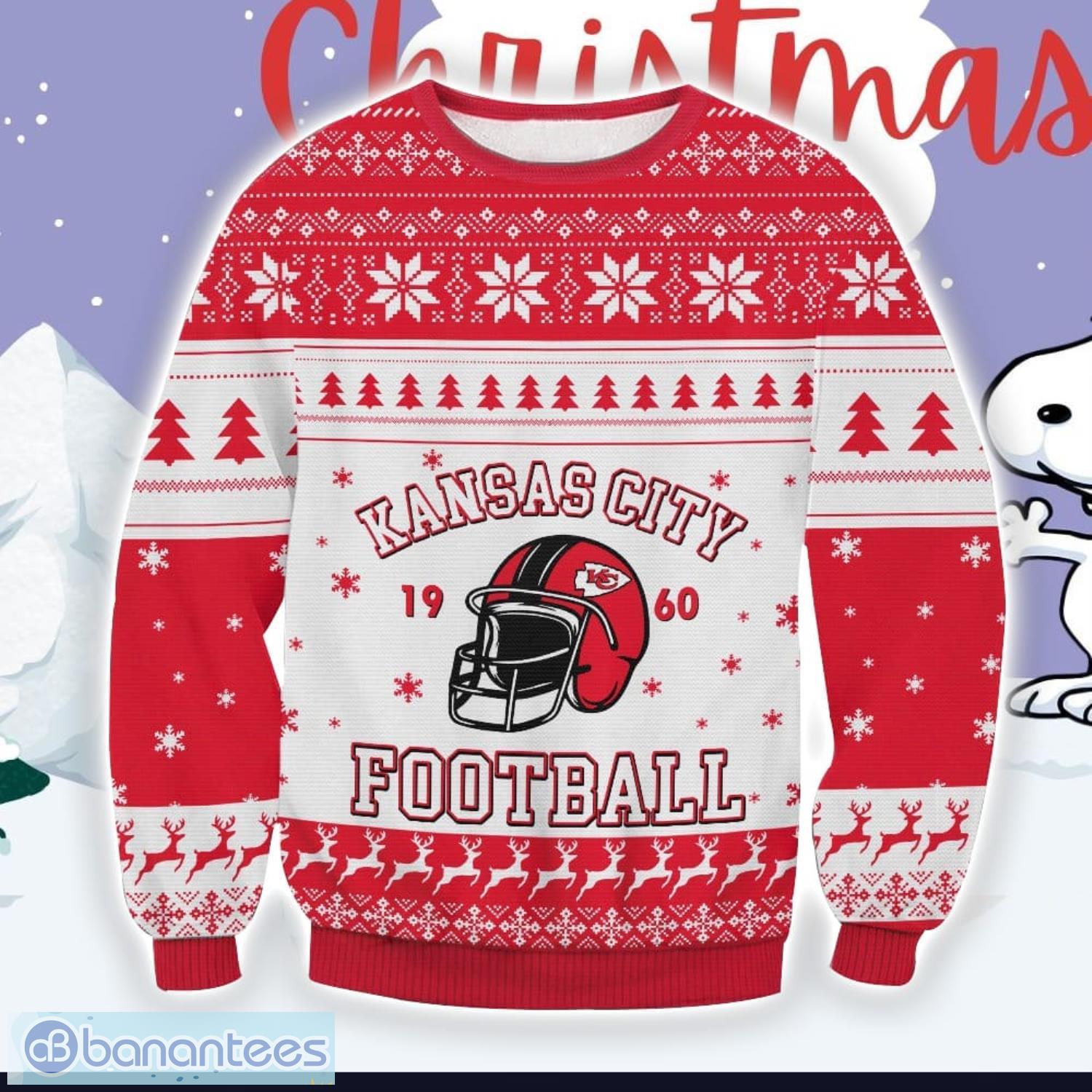 Kansas City Chiefs Football All Over Printed 3D Ugly Sweater Christmas Gift Product Photo 1