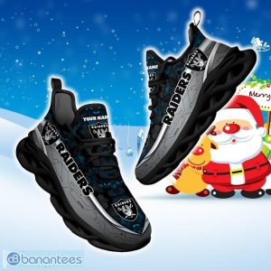 Custom Name Las Vegas Raiders NFL Football Team Sports Running Shoes New Design For Fans Gift Max Soul Sneakers - Las Vegas Raiders NFL Football Team Clunky Sneaker Custom Name_4