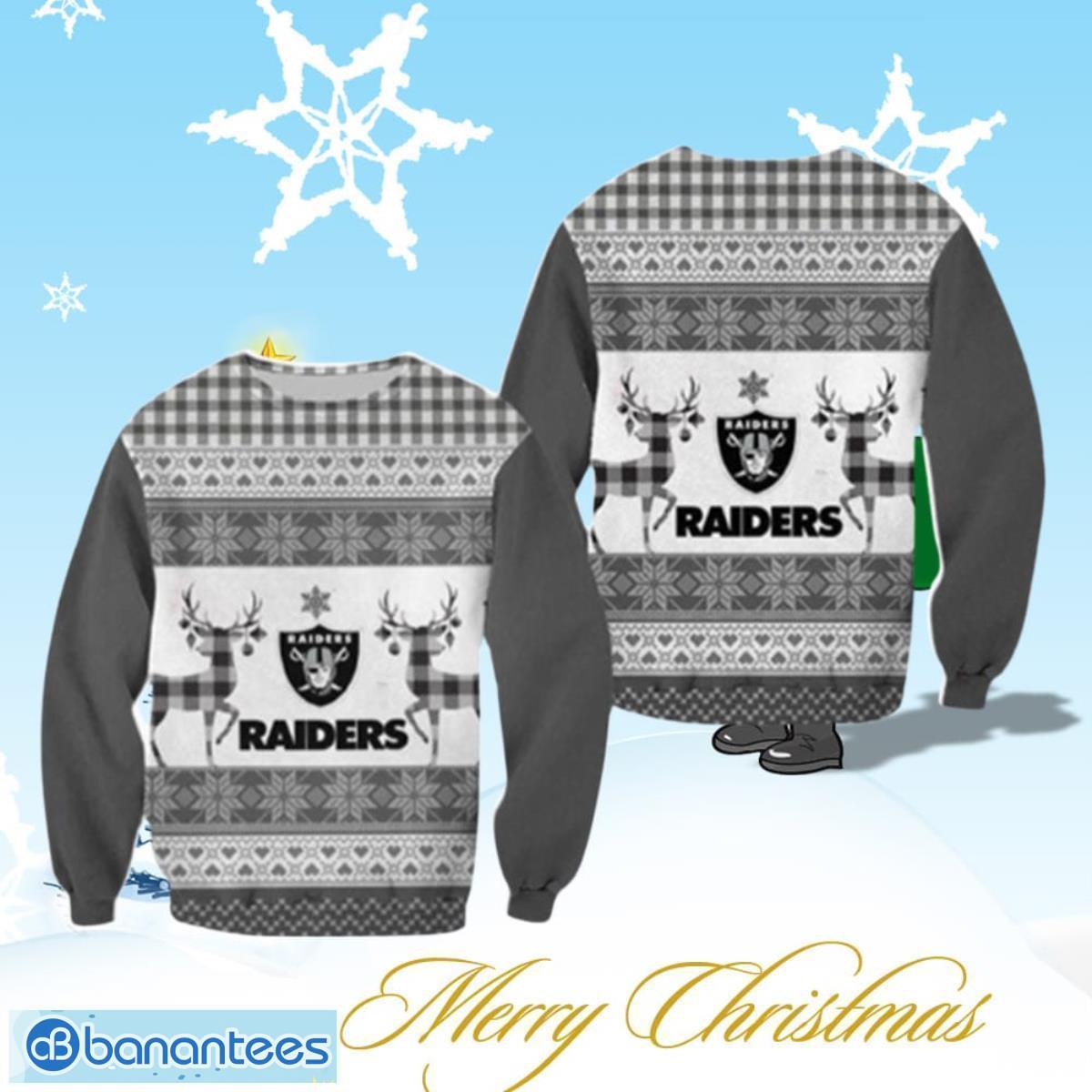 Personalized Las Vegas Raiders Snowfall For Fans Set 3D Hoodie & Long Pant  Best Gift Christmas For Mens - Banantees
