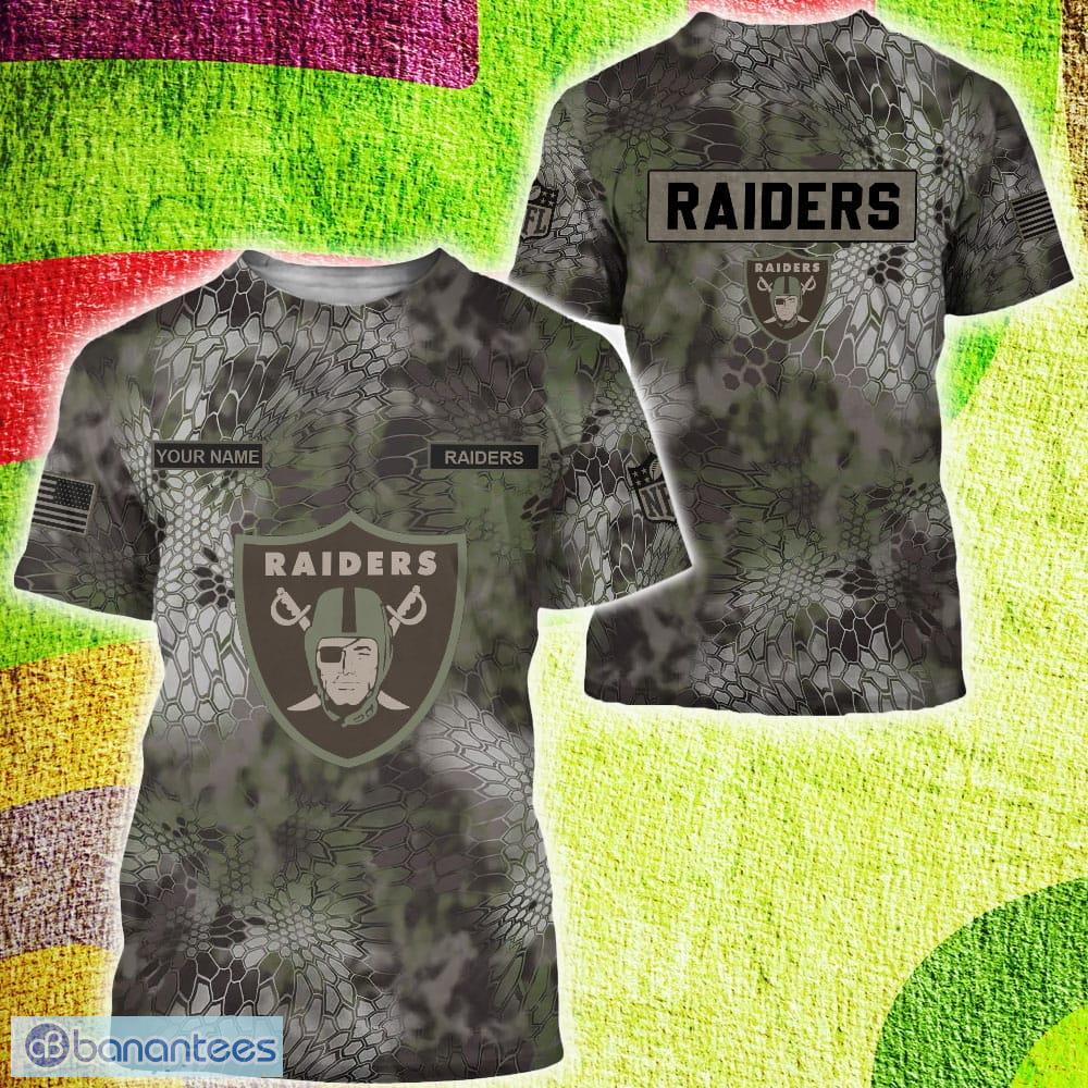 Las Vegas Raiders NFL Kryptek Camo Custom Name 3D Hoodie, Sweater, T Shirt  All Over Printed - Banantees