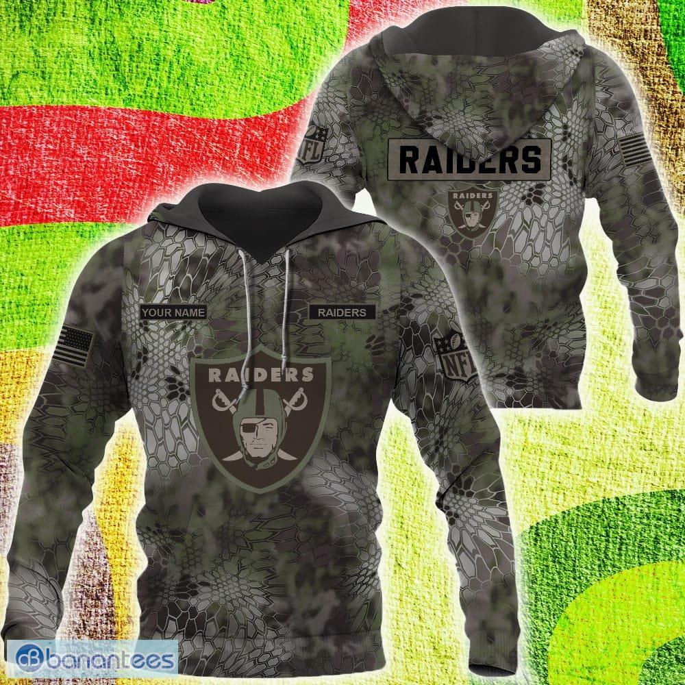 Las Vegas Raiders NFL Kryptek Camo Custom Name 3D Hoodie, Sweater