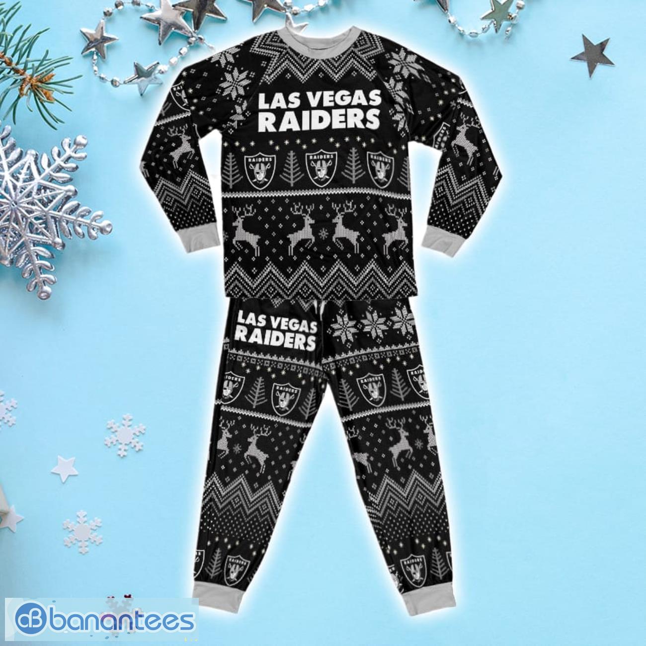Las Vegas Raiders Personalized Christmas Pajamas For Fans - Banantees