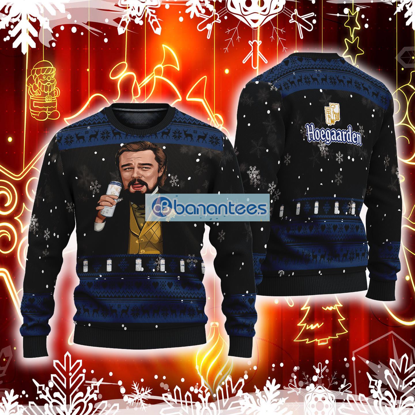 Dicaprio ugly best sale christmas sweater