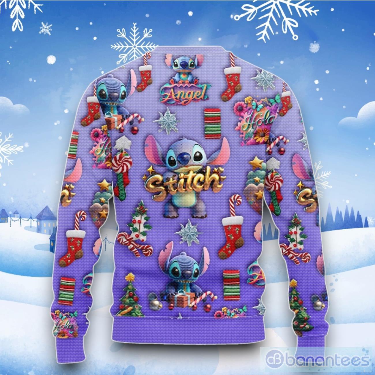 Lilo and stitch ugly christmas outlet sweater