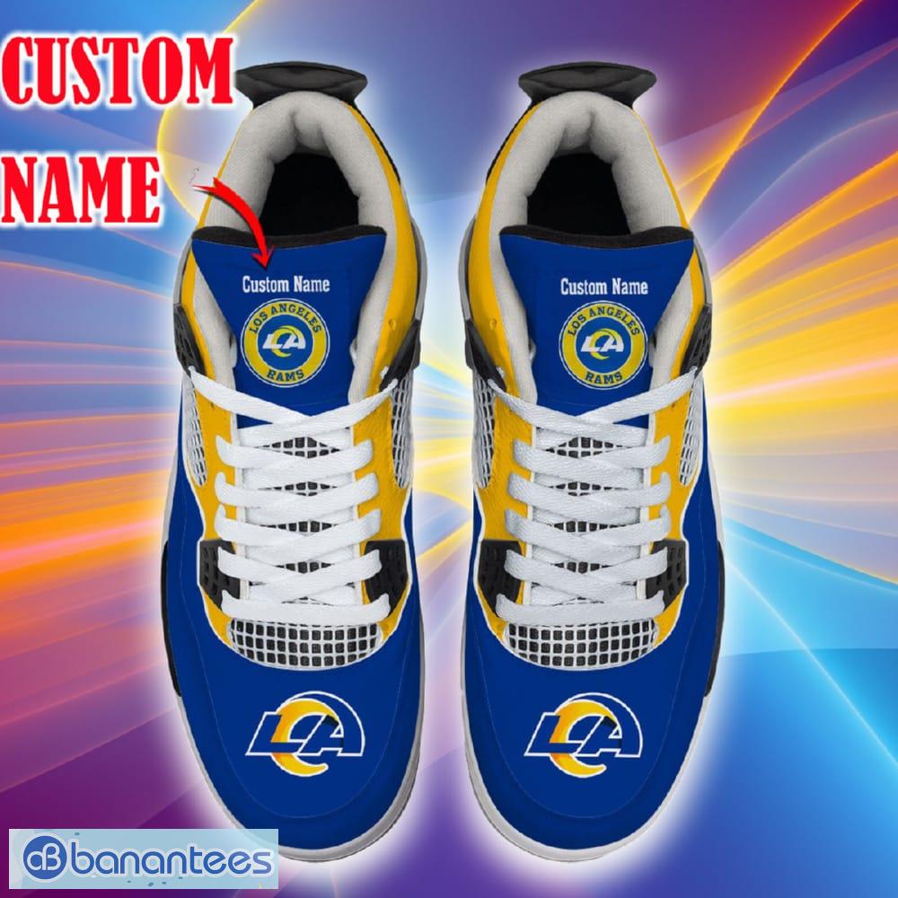 Los Angeles Rams Yellow Air Jordan 13 Shoes For Fans