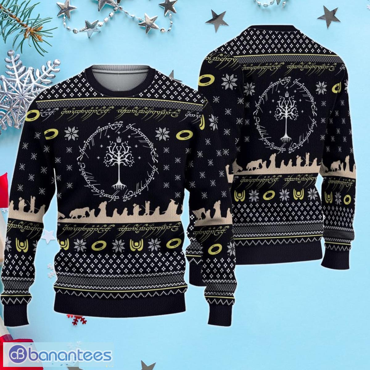 Lord Of The Rings The Fellowship Way To Mordor Vintage Ugly Christmas  Sweater Christmas Gift For Men And Women - Banantees