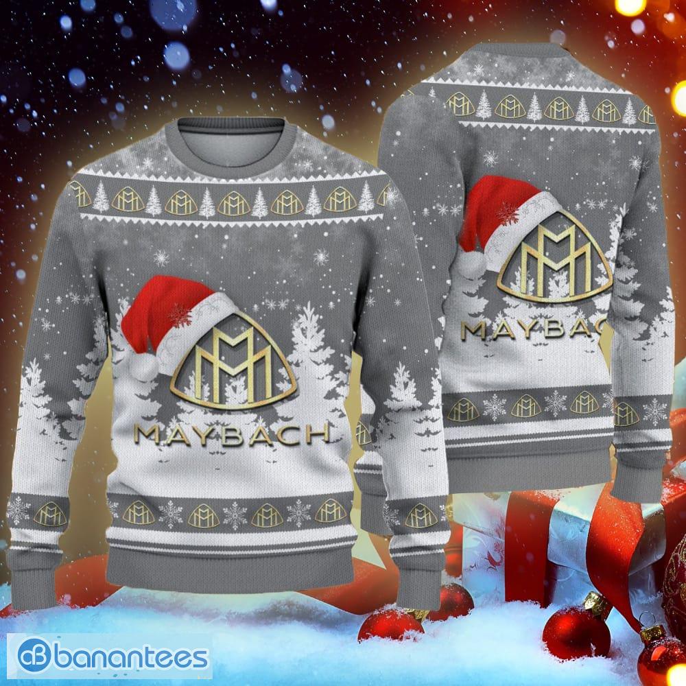maybach golden logo racing car and truck motor knitted christmas sweater aop image Maybach Golden Logo Racing Car And Truck Motor Knitted Christmas Sweater AOP - Maybach Golden Logo Racing Car And Truck Motor Knitted Christmas Sweater AOP