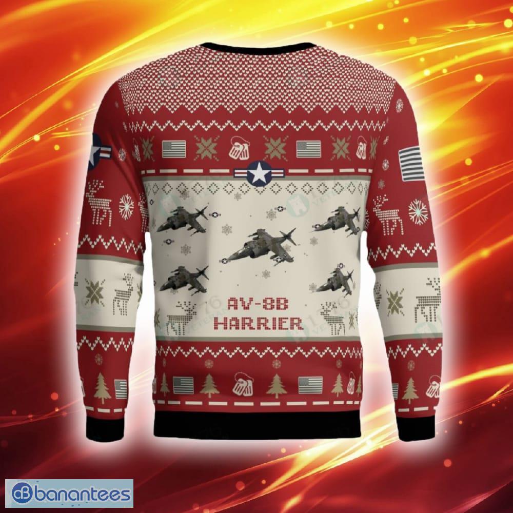 mcdonnell douglas av 8b harrier ii av8b aircraft ugly sweater red hot trending 2023 gift for veteran christmas 1 image McDonnell Douglas AV 8B Harrier II AV8B Aircraft Ugly Sweater Red Hot Trending 2023 Gift For Veteran Christmas - McDonnell Douglas AV 8B Harrier II AV8B Aircraft Ugly Sweater Red Photo 3