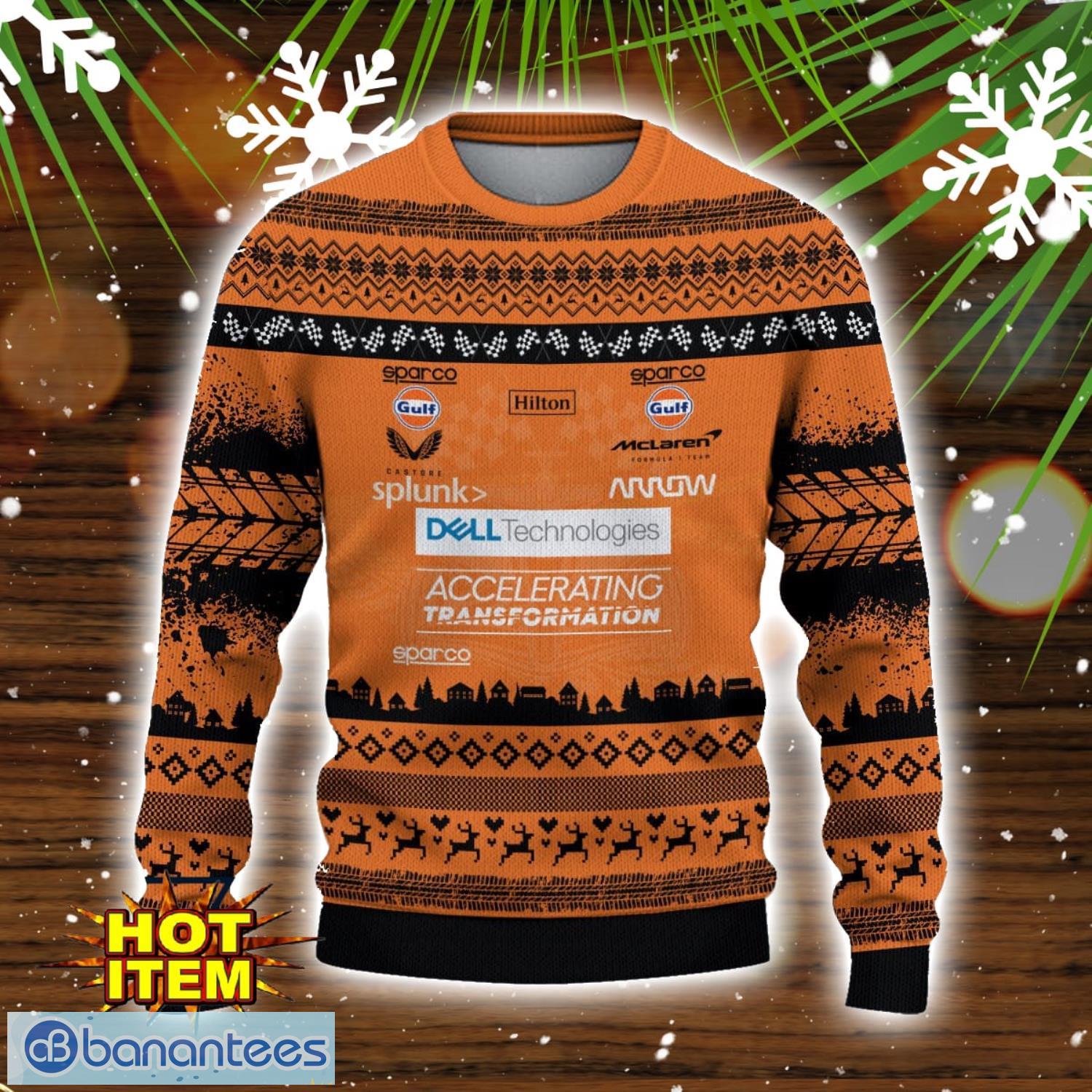 mclaren f1 team 3d ugly christmas sweater christmas holiday gift for men and women custom name 1 image McLaren F1 Team 3D Ugly Christmas Sweater Christmas Holiday Gift For Men And Women Custom Name Product Photo 2
