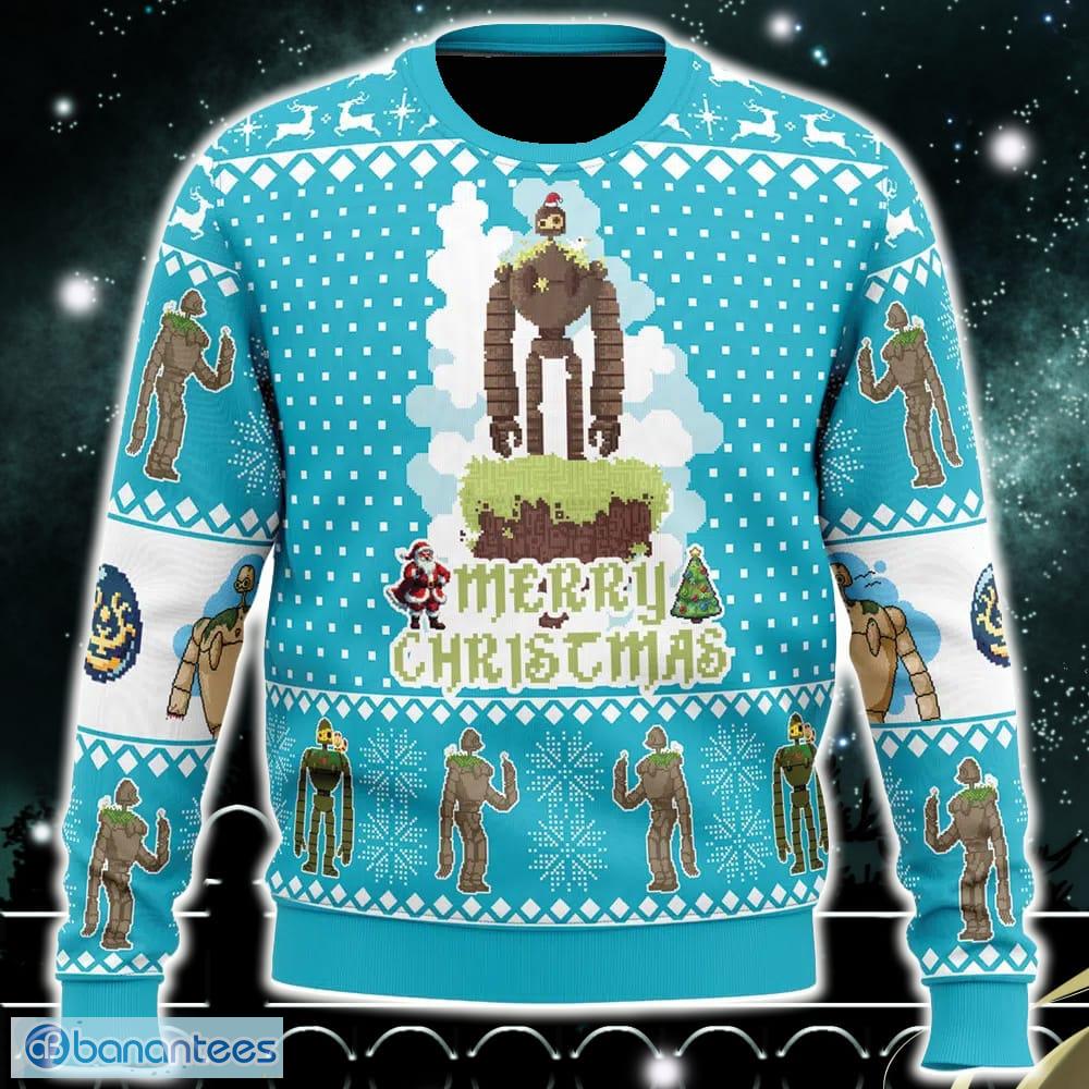 Merry Christmas Castle in the Sky Ugly Christmas Sweater Funny