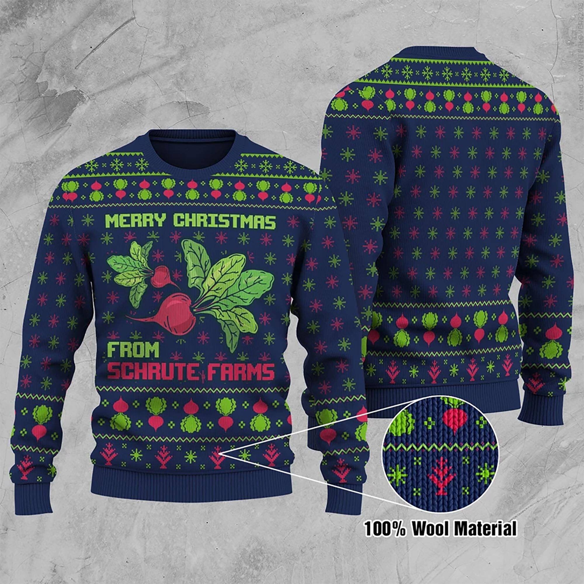 Schrute farms clearance christmas sweater