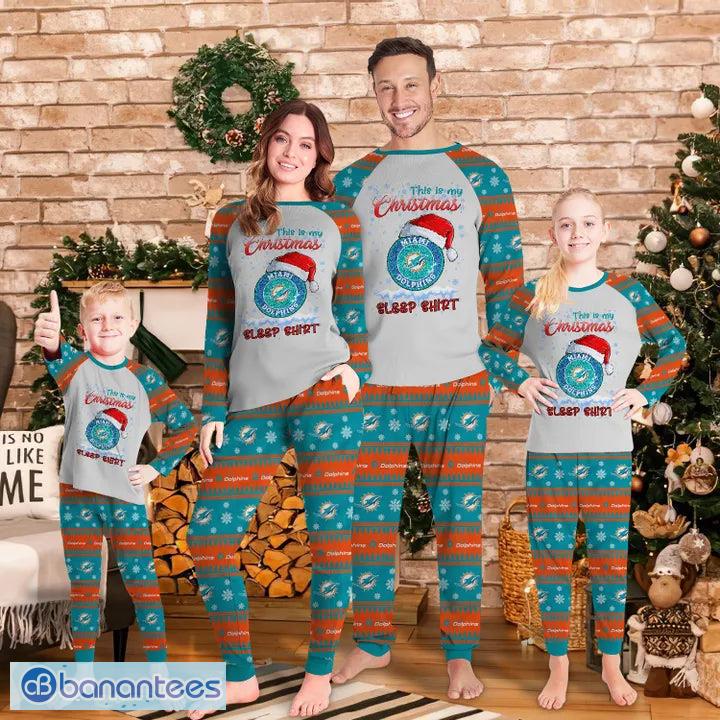 Miami Dolphins Super Bowl Pink Xmas Pyjamas Set Gift Men Women Kid -  Banantees