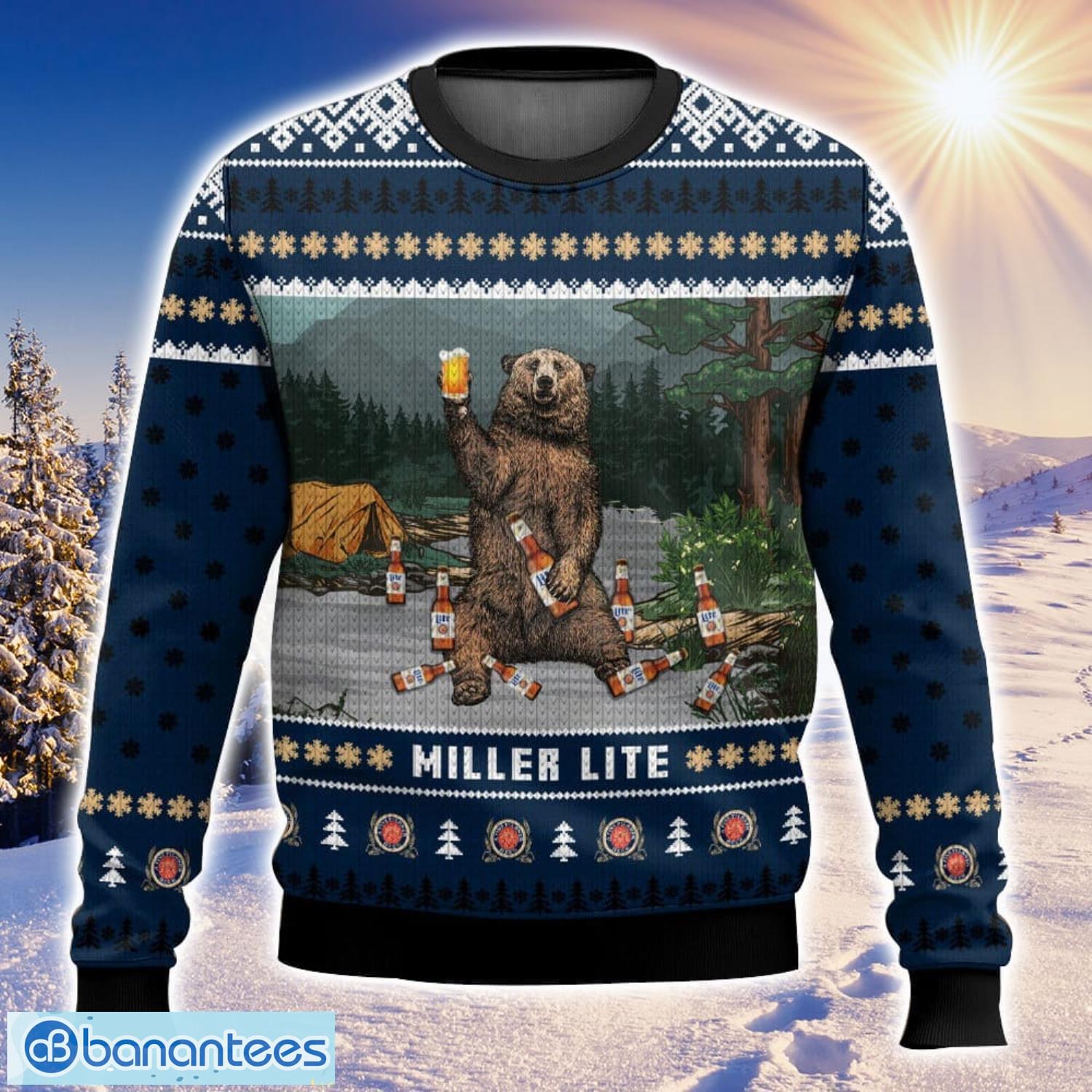 Miller lite hot sale christmas sweatshirt