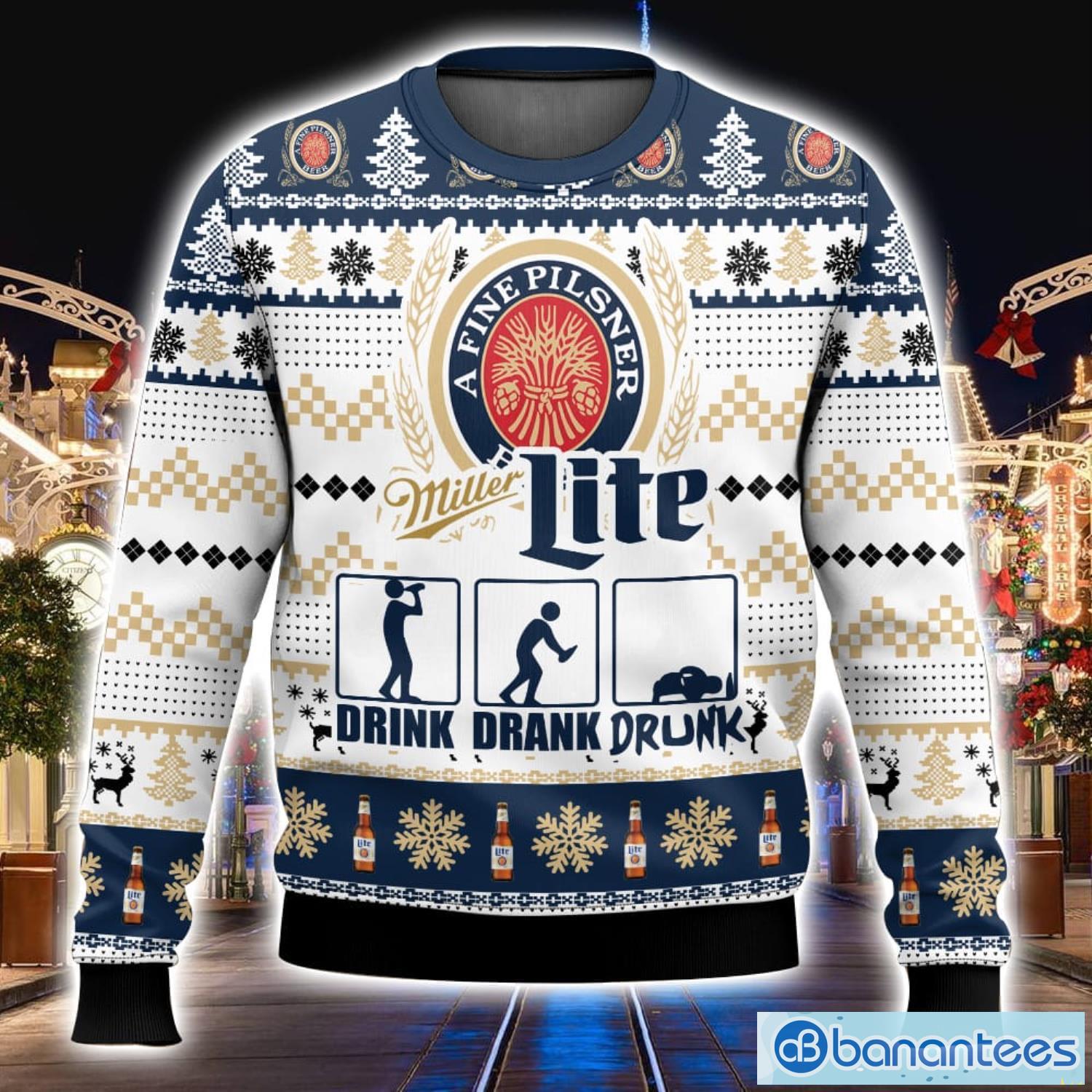 Miller lite hot sale christmas sweatshirt