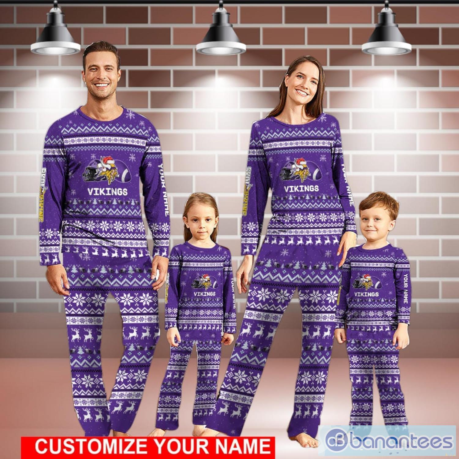 Vikings family pajamas new arrivals