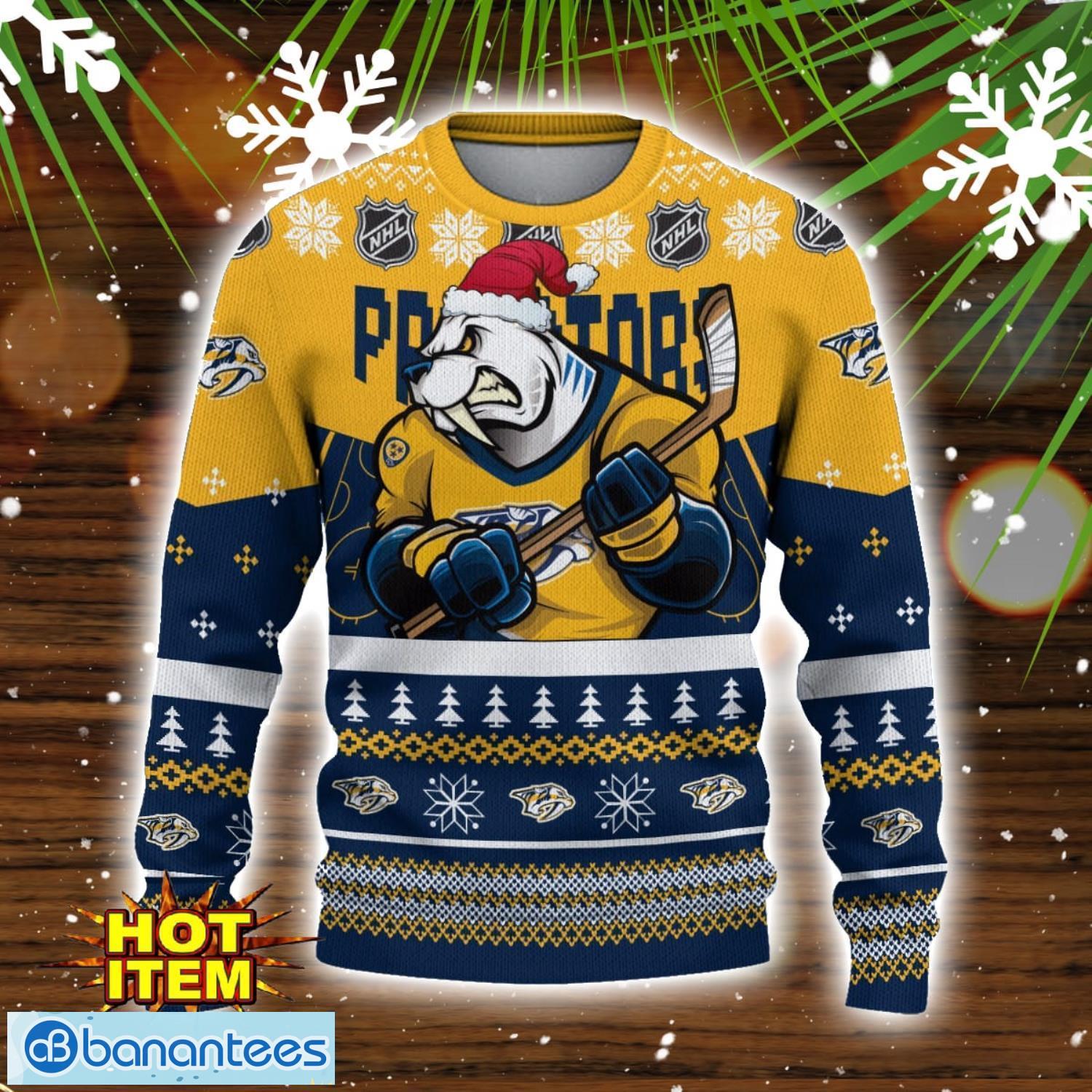 nashville predators christmas sweater