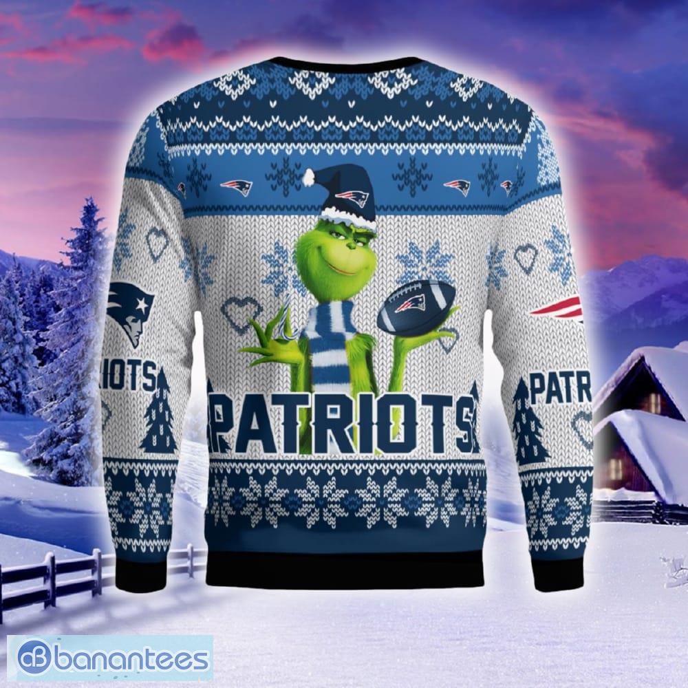 new england patriots the grinch ugly sweater for christmas logo gift holidays 1 image New England Patriots The Grinch Ugly Sweater For Christmas Logo Gift Holidays - New England Patriots The Grinch Christmas AOP Ugly Sweater_3