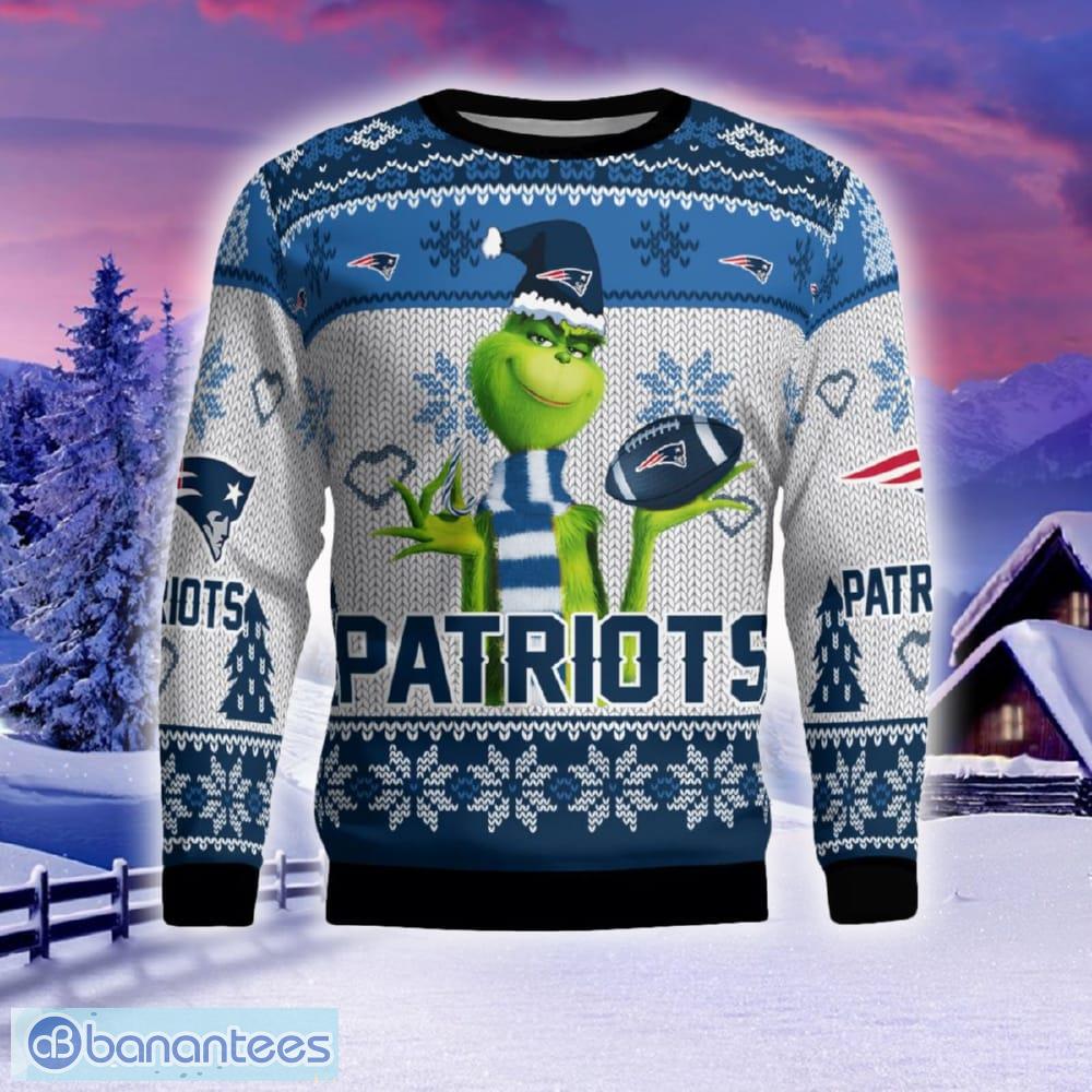 new england patriots the grinch ugly sweater for christmas logo gift holidays image New England Patriots The Grinch Ugly Sweater For Christmas Logo Gift Holidays - New England Patriots The Grinch Christmas AOP Ugly Sweater_2