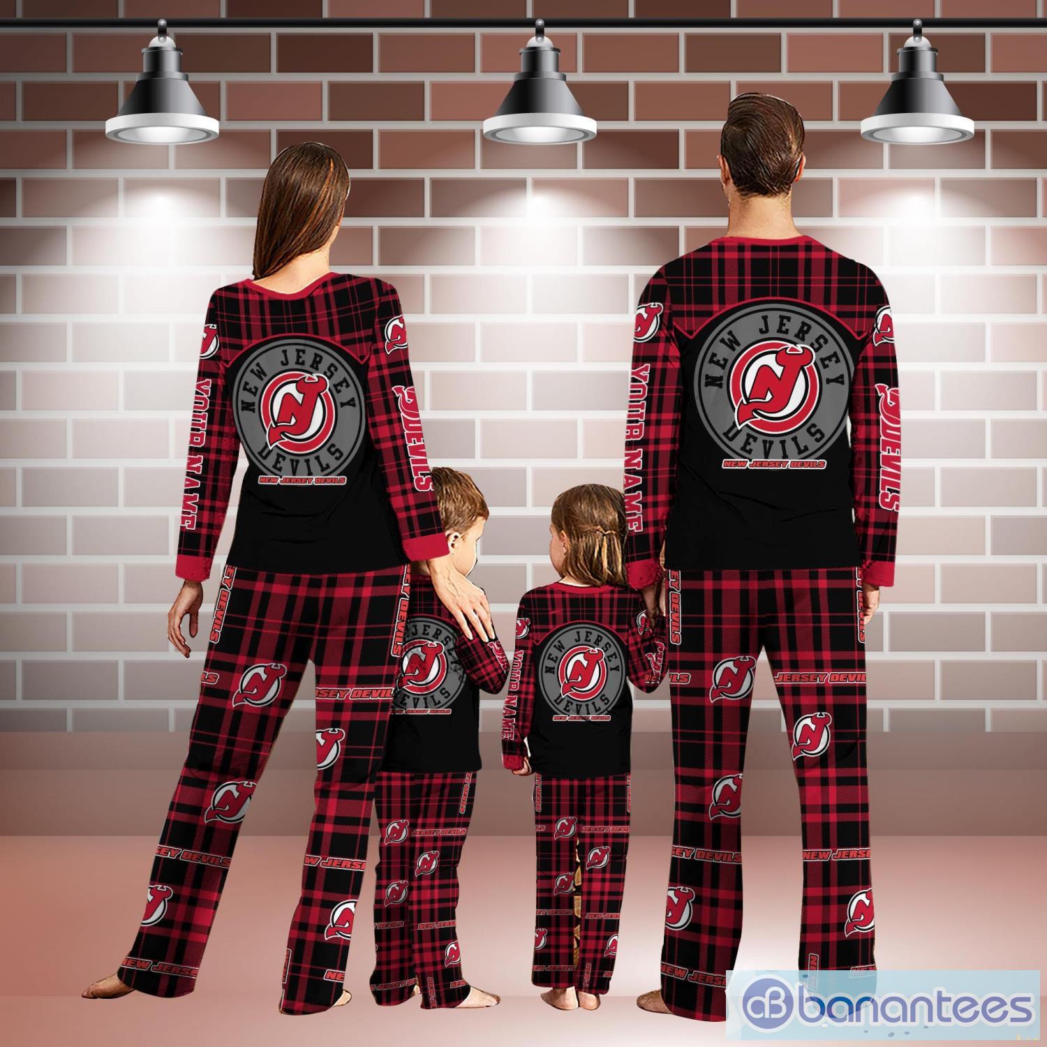 New Jersey Devils Personalized Name Pajamas Christmas Family Gift Sport  Fans Christmas Gift - Banantees