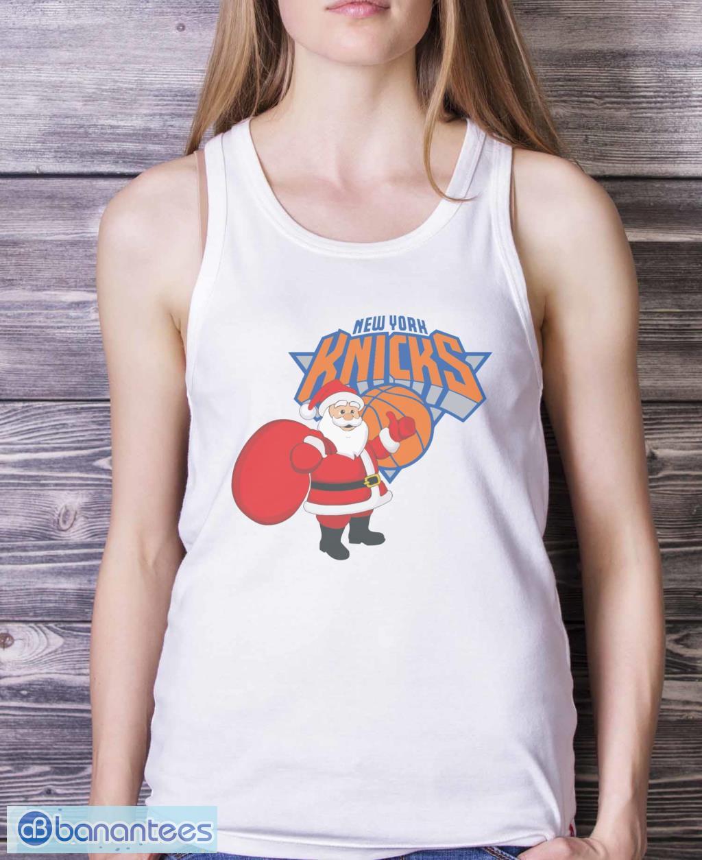 New York Knicks Santa Claus Logo Christmas Shirt - Banantees