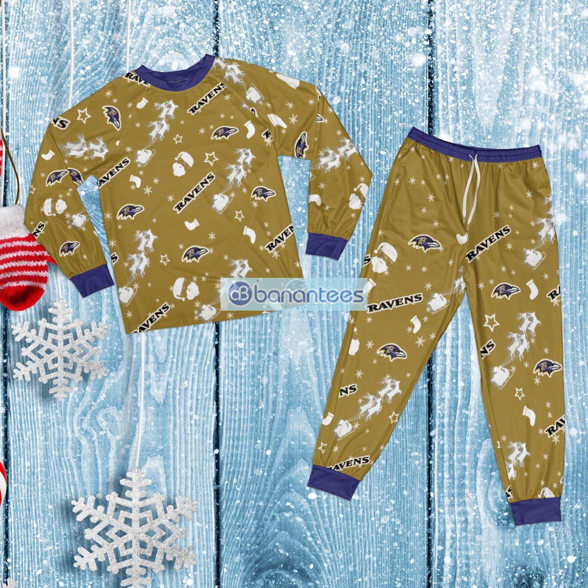 NFL Baltimore Ravens Pajamas Set For Men And Women Gift Familys