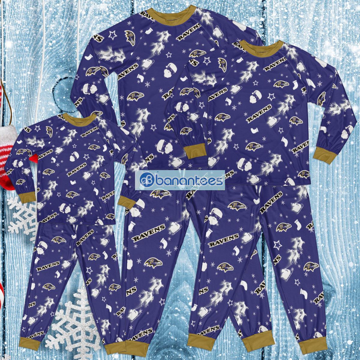 NFL Baltimore Ravens Set Pajamas 3D For Men And Women Gift Familys