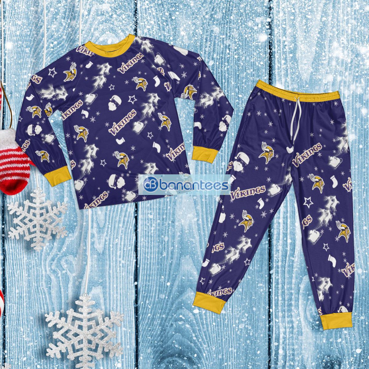 NFL Minnesota Vikings Pajamas Set For Men And Women Gift Familys