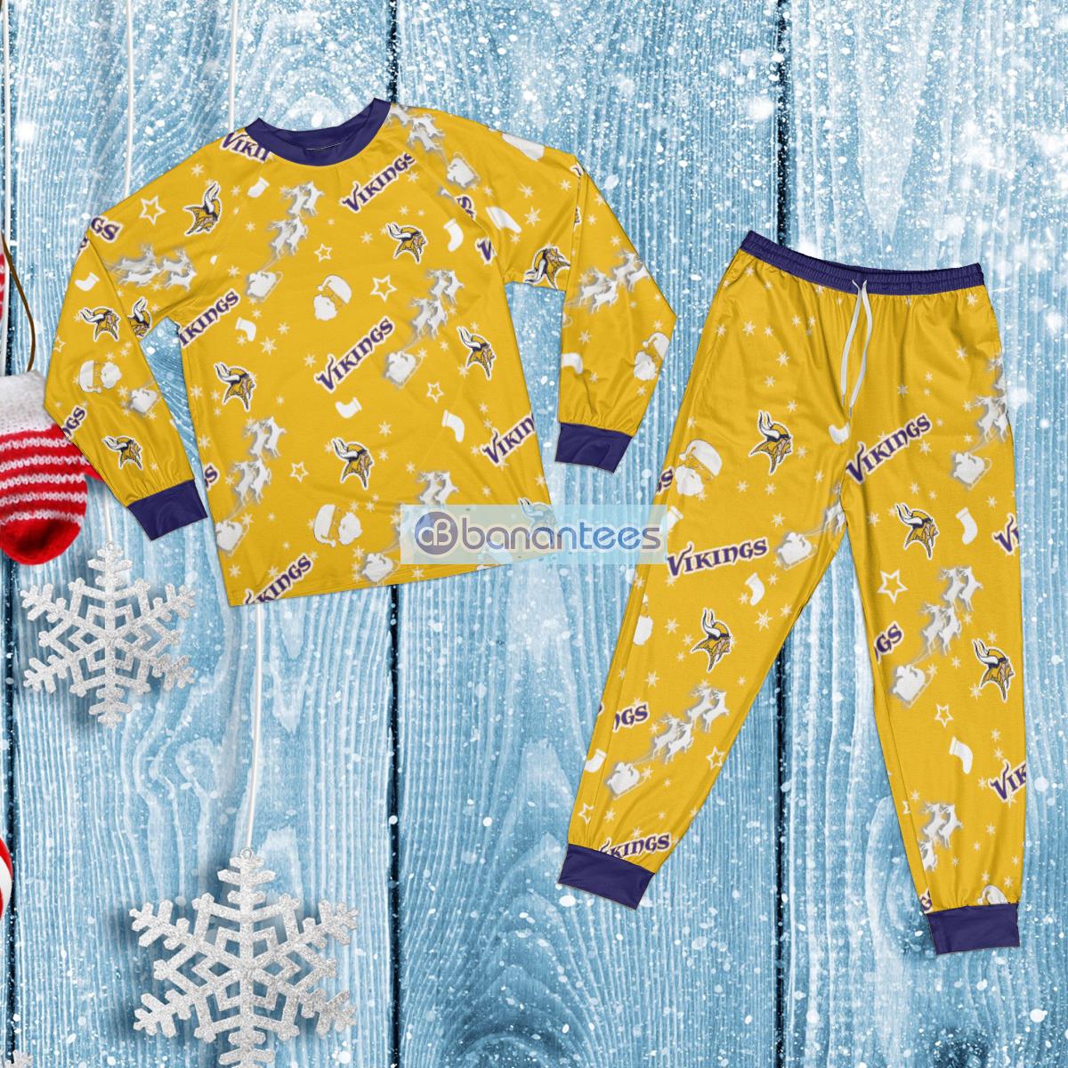 NFL Minnesota Vikings Set Pajamas 3D For Men And Women Gift