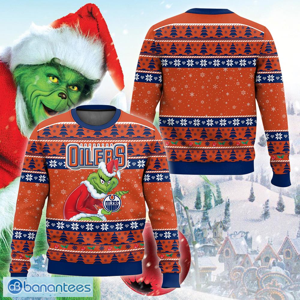 nhl edmonton oilers grinch ugly christmas sweater new gift for men and women image NHL Edmonton Oilers Grinch Ugly Christmas Sweater New Gift For Men And Women - NHL Edmonton Oilers Grinch Ugly Christmas Sweater New Gift For Men And Women