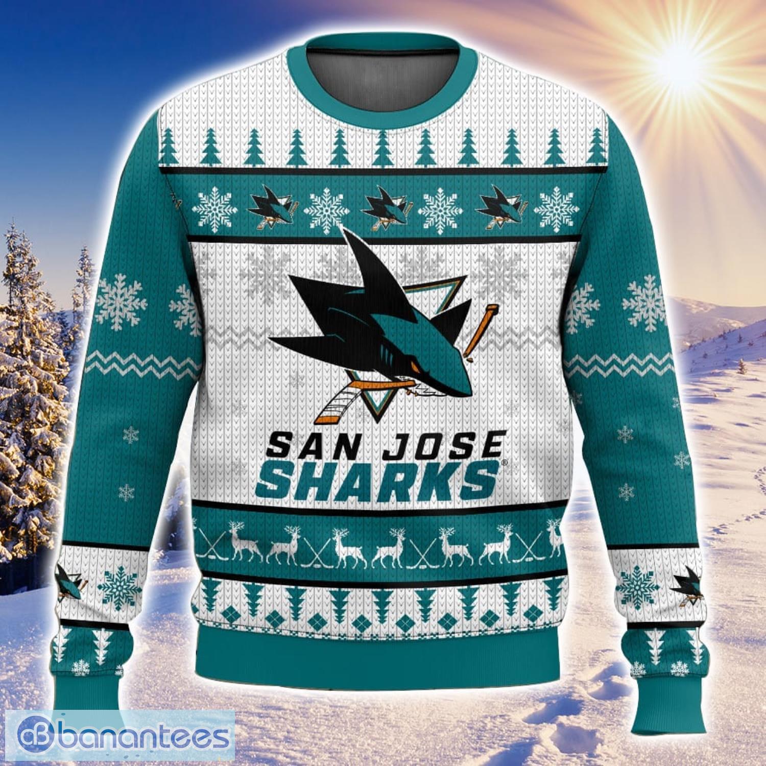 Sharks on sale ugly sweater