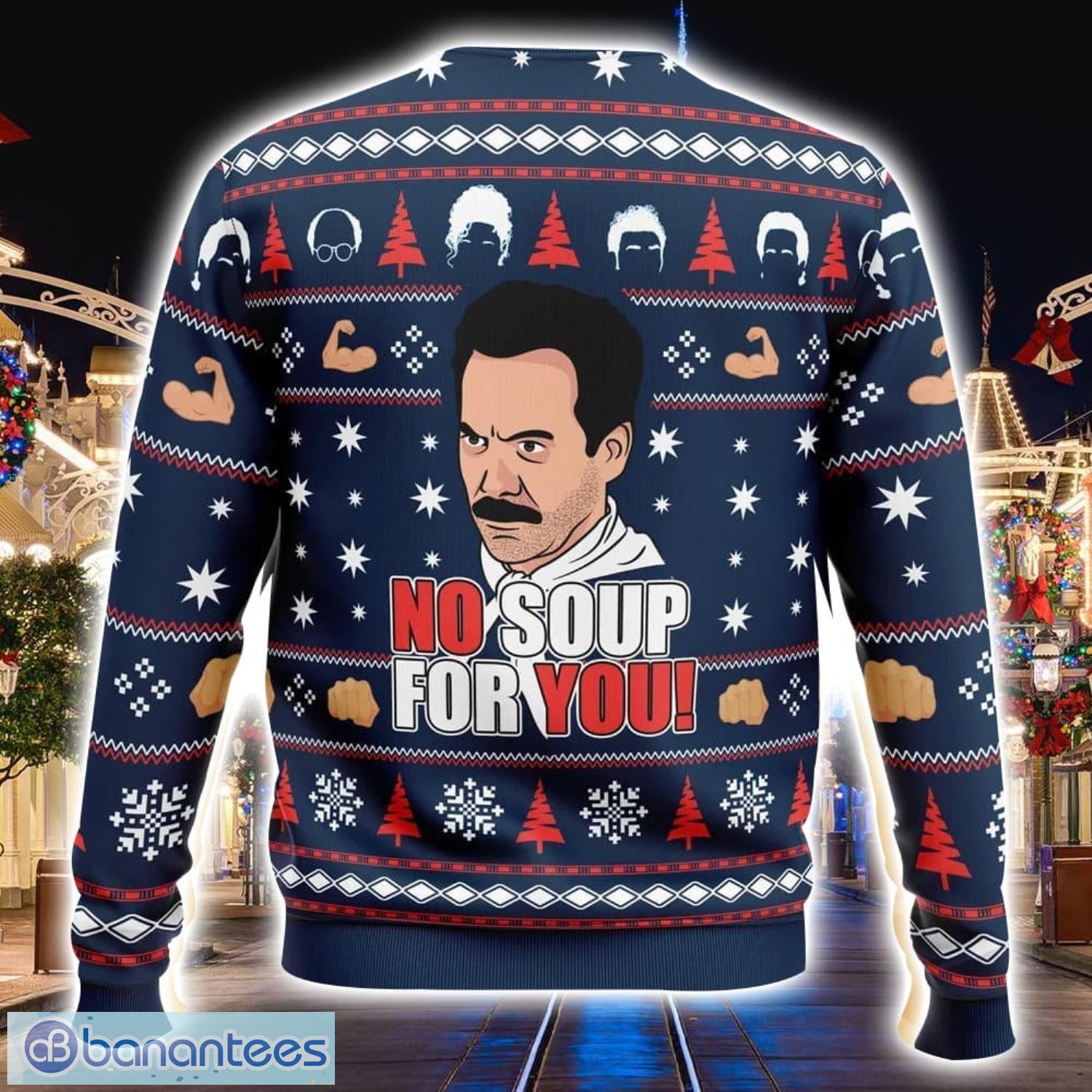 Seinfeld ugly shop christmas sweater