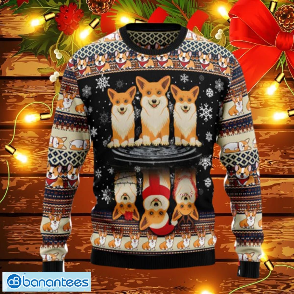 Pembroke Welsh Corgi Ugly Christmas Sweaters Gift For Men Women Product Photo 1