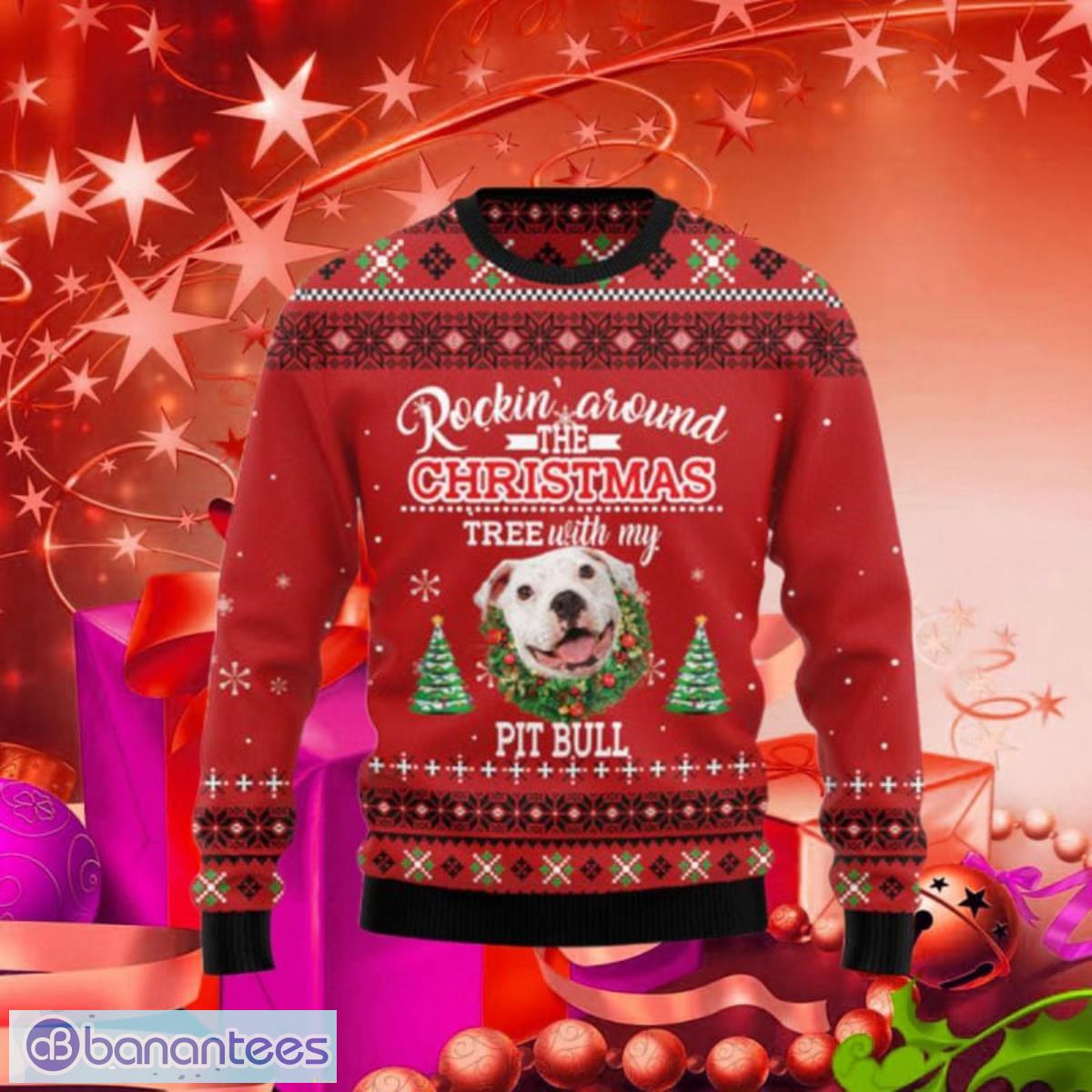 Pitbull on sale christmas sweater