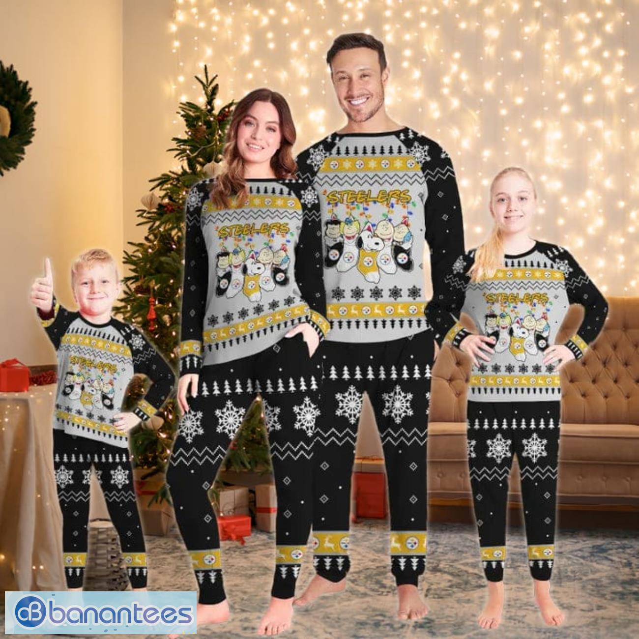 Pittsburgh Steelers Christmas Tree Limited Edition Pajamas Set