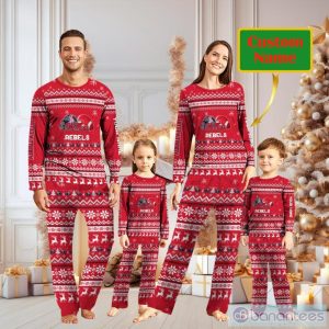Ole Miss Rebels Team Custom Name Christmas Pajamas For Fans Product Photo 1
