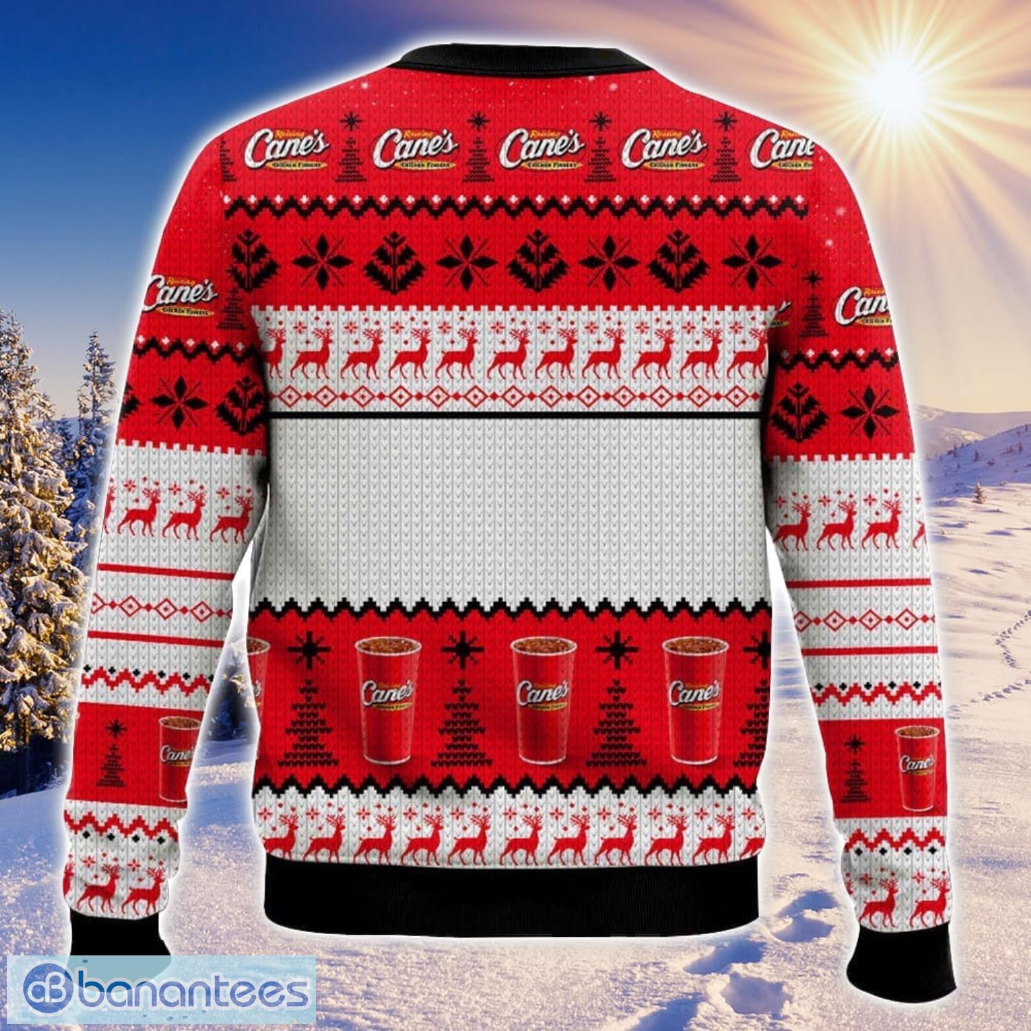 raising canes all over printed ugly christmas sweater trending christmas gift ideas 1 image Raising Cane’s All Over Printed Ugly Christmas Sweater Trending Christmas Gift Ideas Product Photo 2