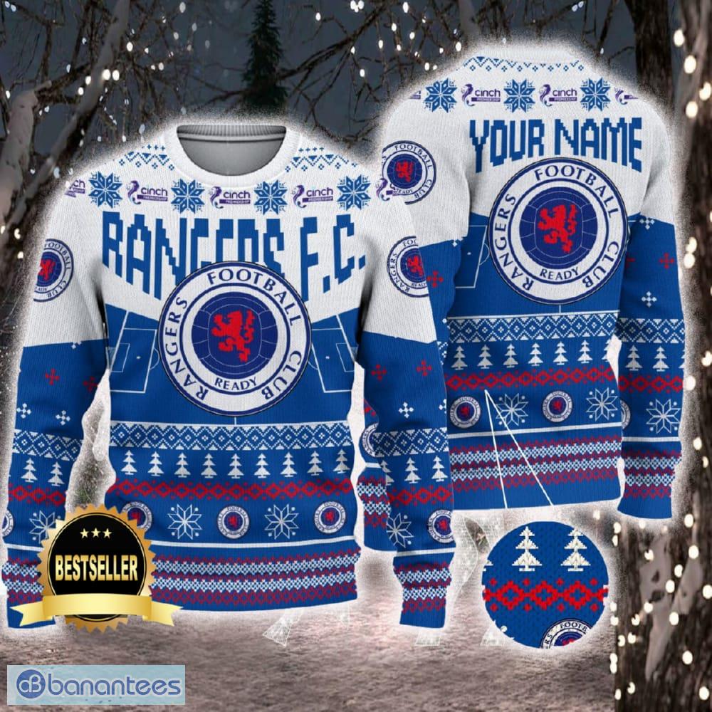 Rangers FC Custom Name 3D Sweater Ideas Funny Gift For Men And Women Ugly Christmas - Rangers FC Custom Name 3D Sweater Ideas Funny Gift For Men And Women Ugly Christmas