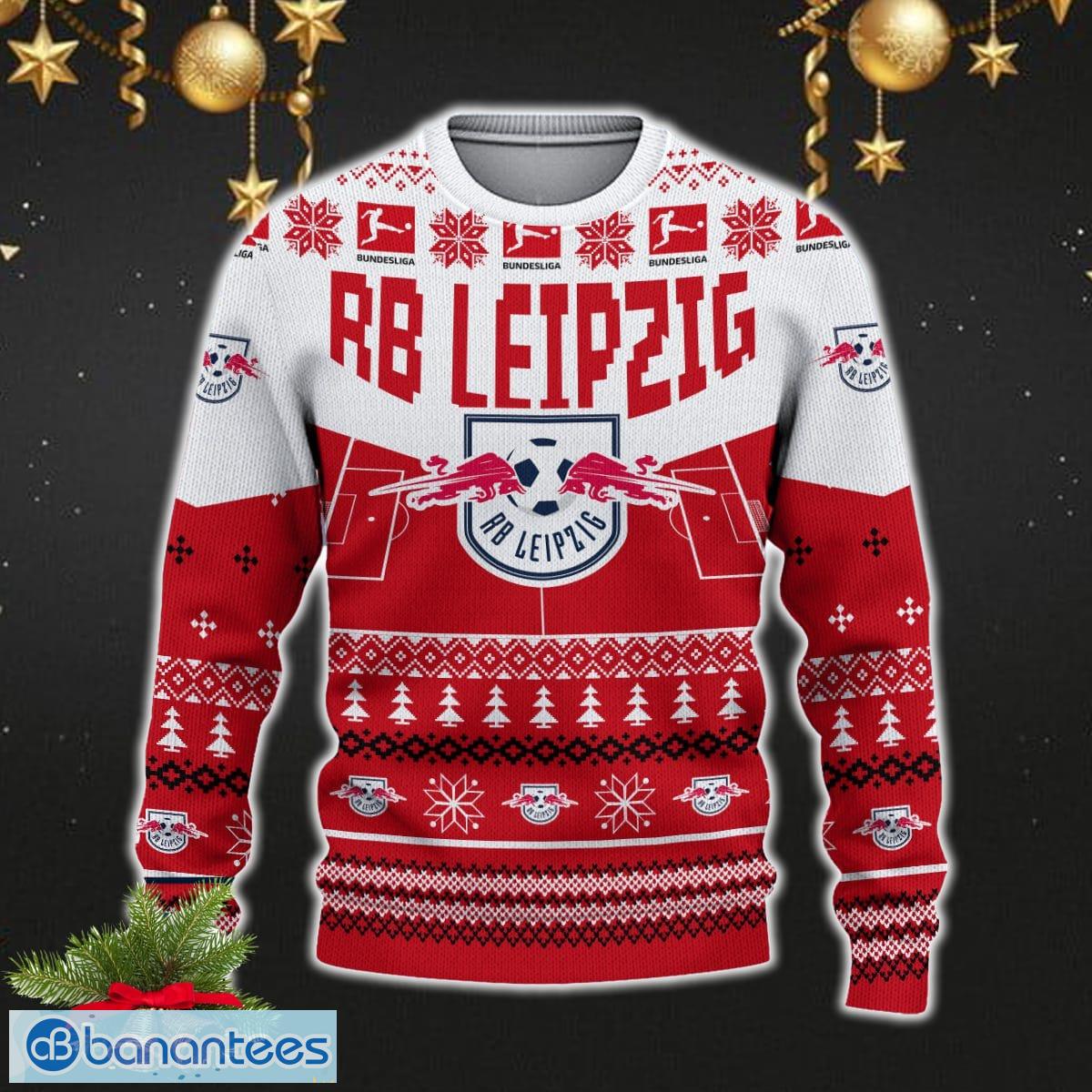 rb leipzig snowflakes tree custom name ugly christmas sweater new for fans gift holidays christmas image RB Leipzig Snowflakes Tree Custom Name Ugly Christmas Sweater New For Fans Gift Holidays Christmas - RB Leipzig 3D Sweater Christmas Photo 2