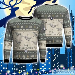 USMC F-4 Phantom II F4 Aircraft New Trend Veteran Sweater Ugly Christmas Sweater Gift For Christmas Product Photo 1