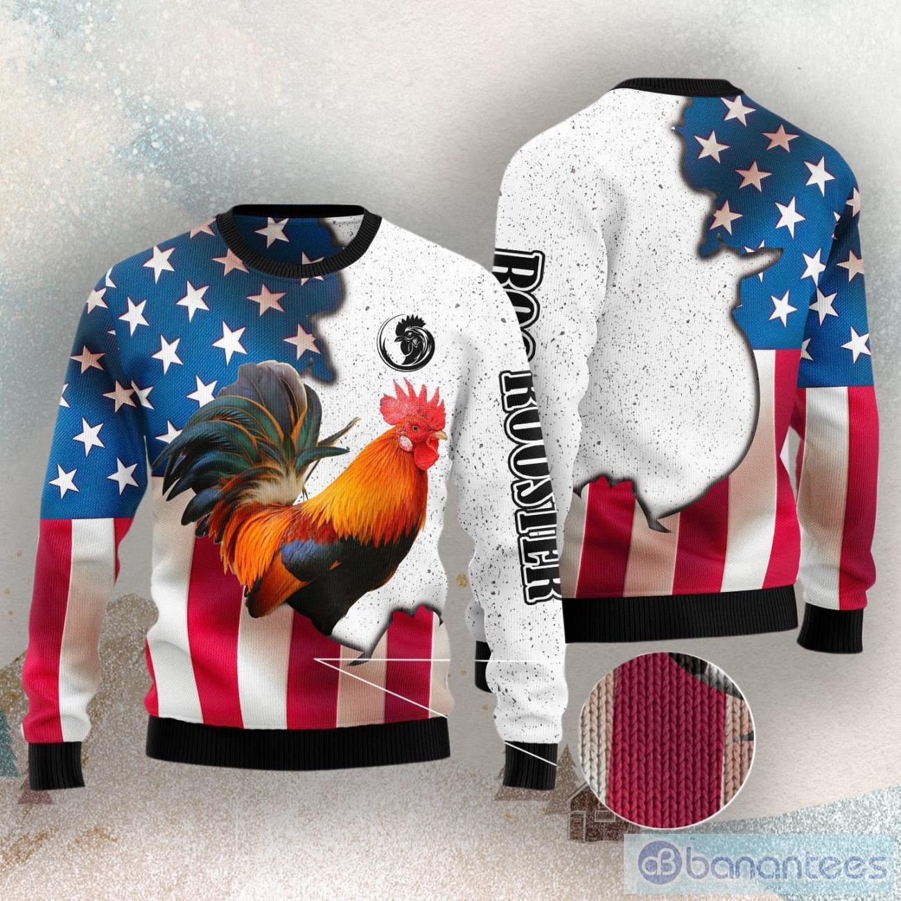 Rooster ugly christmas on sale sweater