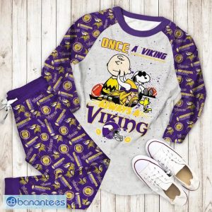 Minnesota Vikings Once A Viking - Always A Viking Christmas Pyjamas Set Long Sleeve Gift Family - Minnesota Vikings Once A Viking - Always A Viking Christmas Pyjamas Set Long Sleeve Gift Family Photo 2