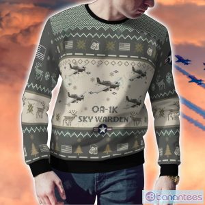 OA-1K Sky Warden OA1K Aircraft Ugly Sweater Christmas Gift For Men And Women Veteran Sweater Product Photo 4