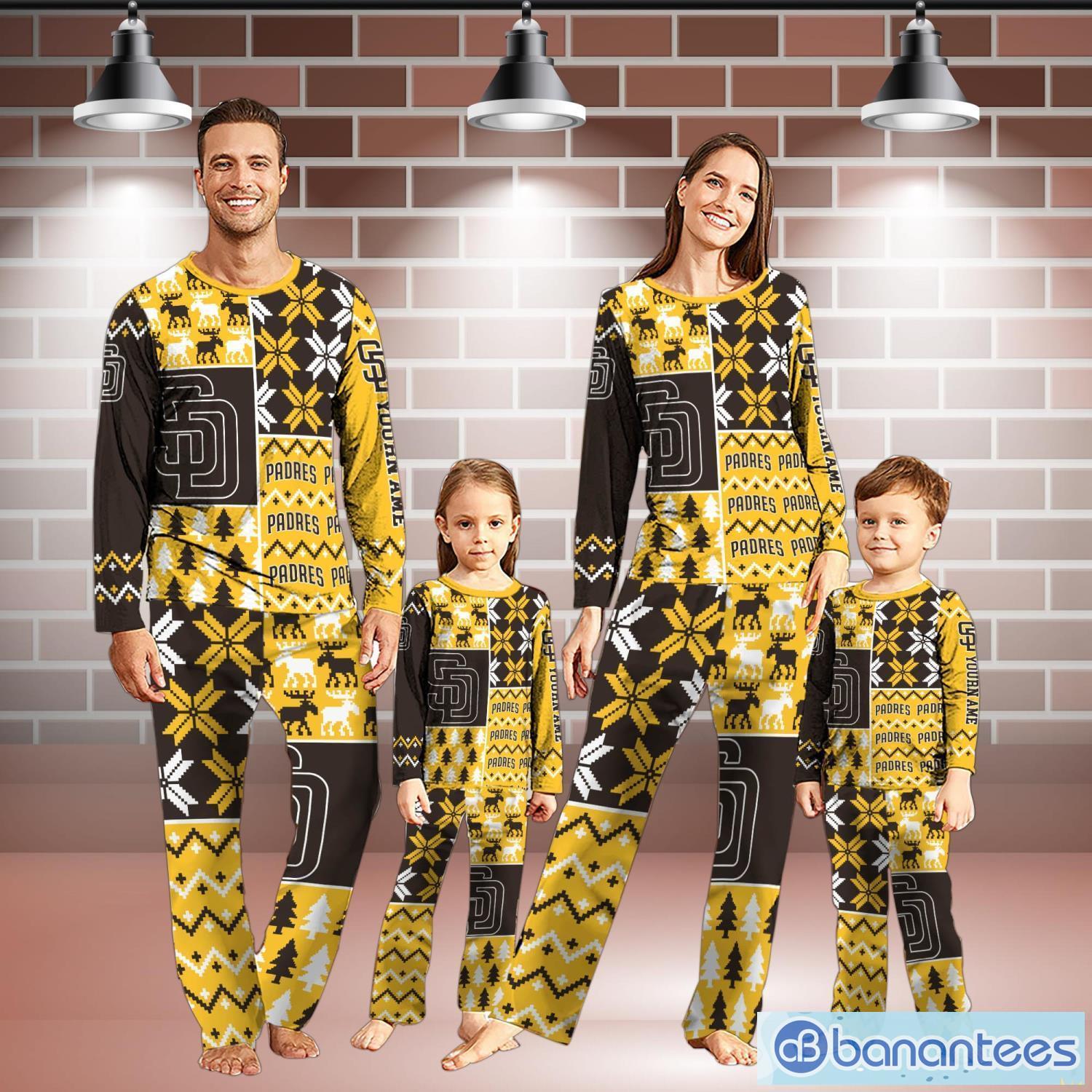 San Diego Padres Pajamas Set Personalized Name For Sport Fans