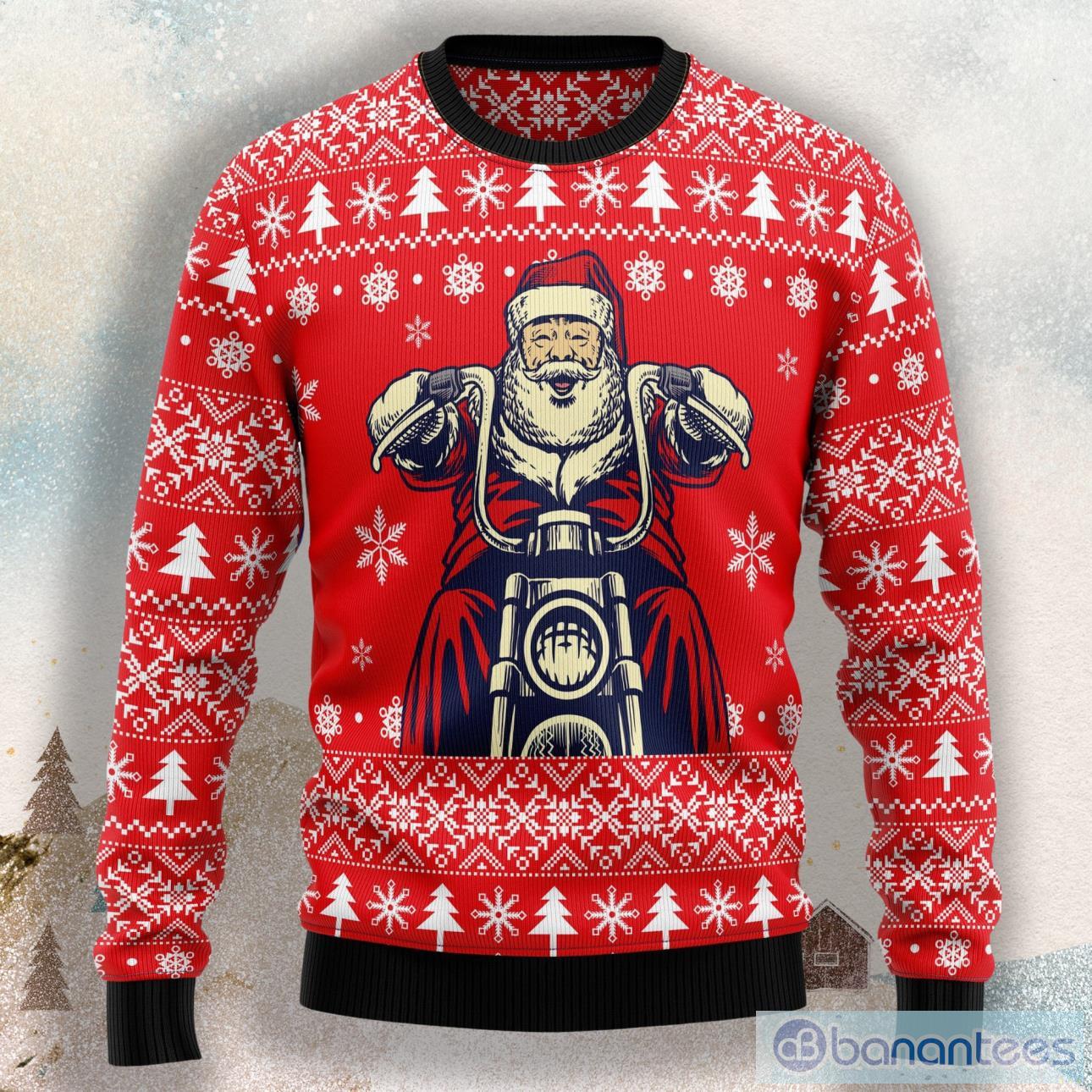 Santa on deals motorcycle sweater