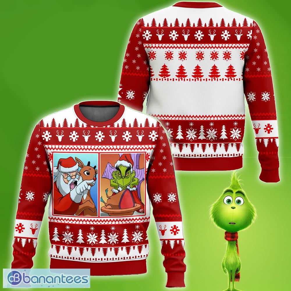 Santa Clause Grinch Yelling Meme New Ugly Xmas 3D Sweater For Men And Women - Santa Clause Grinch Yelling Meme New Ugly Xmas 3D Sweater For Men And Women